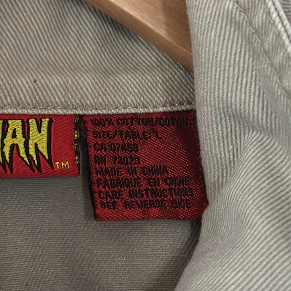 Vintage 2003 Spider-Man Denim Jacket / Large / Beige - Picture 11 of 15